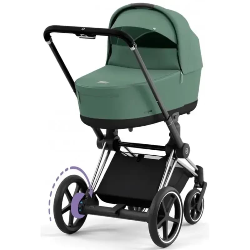 Коляска універсальна 2в1 Cybex e-Priam Leaf Green/Chrome Black 520020102LG/2 фото 3