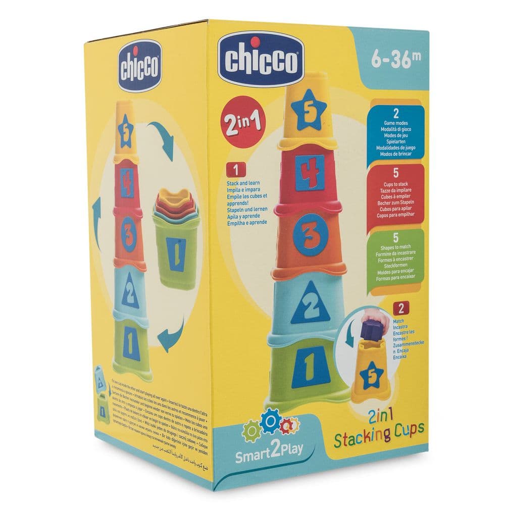 Сортер Chicco Пирамидка Stacking Cups 2в1 09373.00 Сортер Chicco Пирамидка Stacking Cups 2в1 09373.00