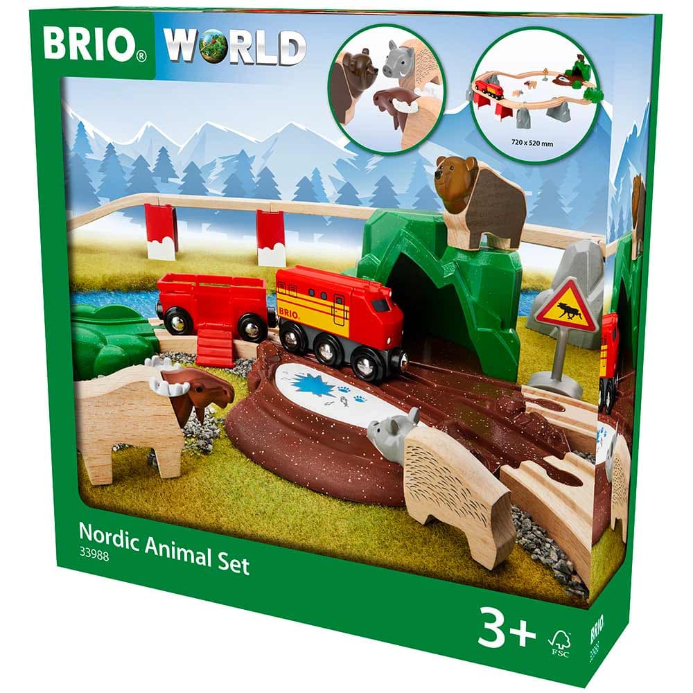 Детская железная дорога BRIO Лесные животные 33988 Детская железная дорога BRIO Лесные животные 33988
