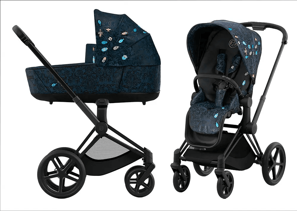 Коляска універсальна 2в1 Cybex Priam 4.0 Jewels of Nature/Matt Black 522000923/1