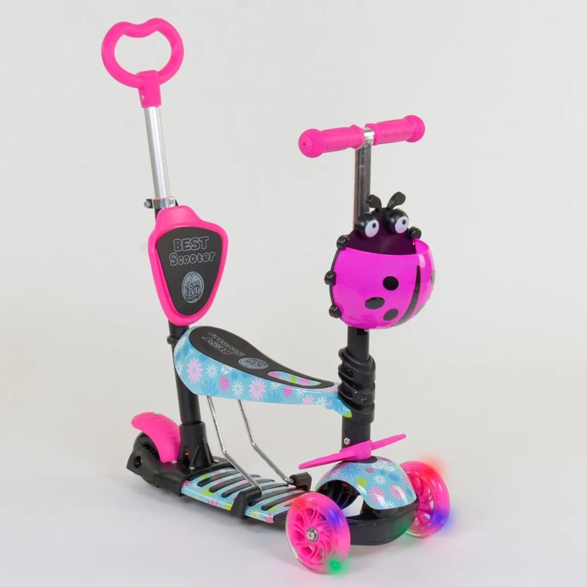 Самокат Best Scooter 3-х колесный с ручкой 5в1 15800 фото 5 Самокат Best Scooter 3-х колесный с ручкой 5в1 15800 фото 5