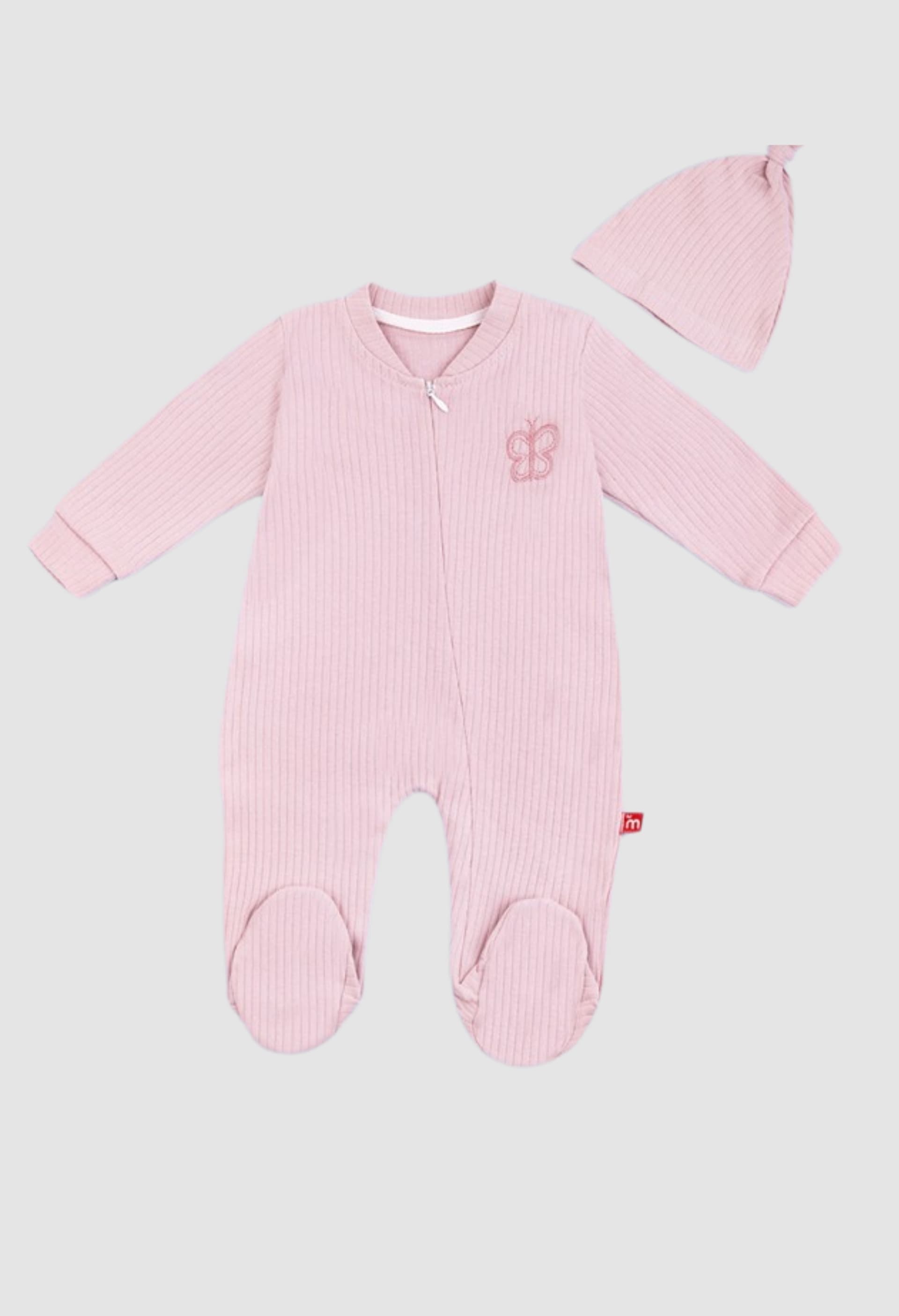 Комбинезон для детей+шапка 6-18 Murat baby 7081-розовый Комбинезон для детей+шапка 6-18 Murat baby 7081-розовый
