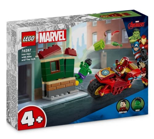 Конструктор Lego Marvel Железный Человек на мотоцикле и Халк 68дет 76287 Конструктор Lego Marvel Железный Человек на мотоцикле и Халк 68дет 76287