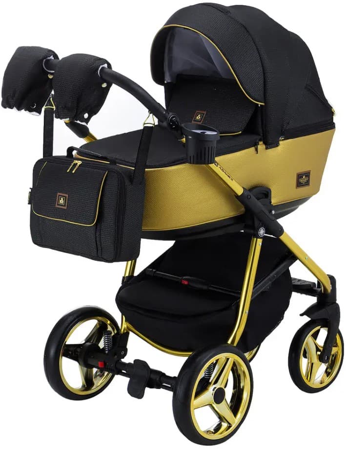 Коляска універсальна 2в1 Adamex Barcelona Polar gold BR619