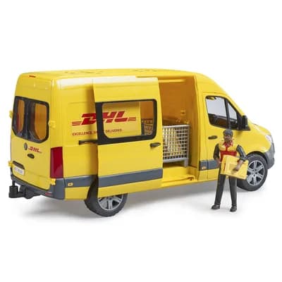 Автомобіль MB Sprinter кур'єр DHL з фігуркою Bruder 02671 фото 2
