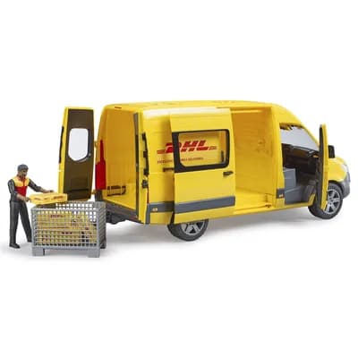Автомобіль MB Sprinter кур'єр DHL з фігуркою Bruder 02671 фото 3