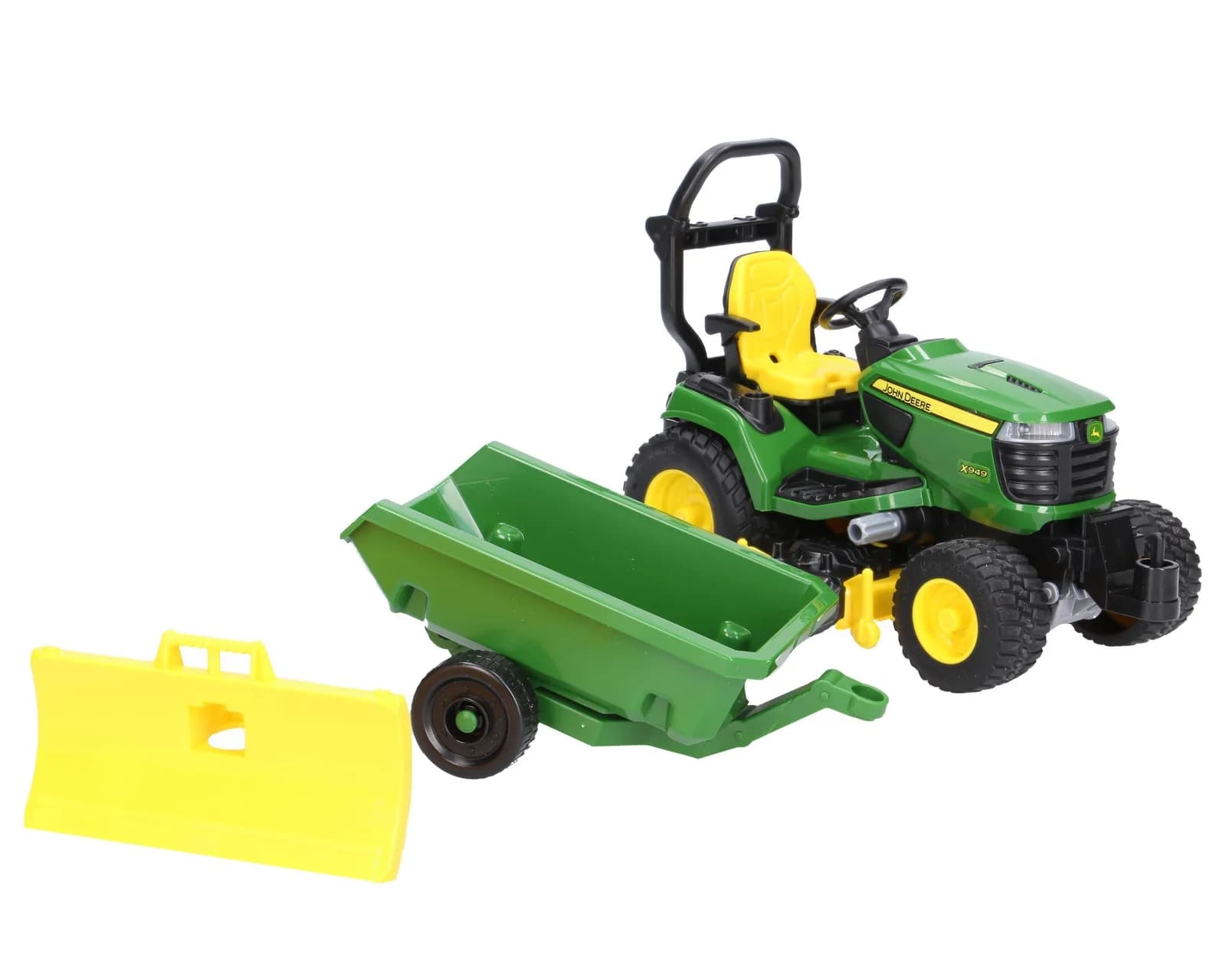 Садовий трактор John Deere з причіпом та фігуркою садівника Bruder 62104 фото 4