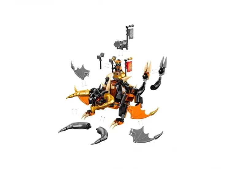 Конструктор Lego Ninjago Земляний дракон Коула EVO 285дет 71782 фото 6