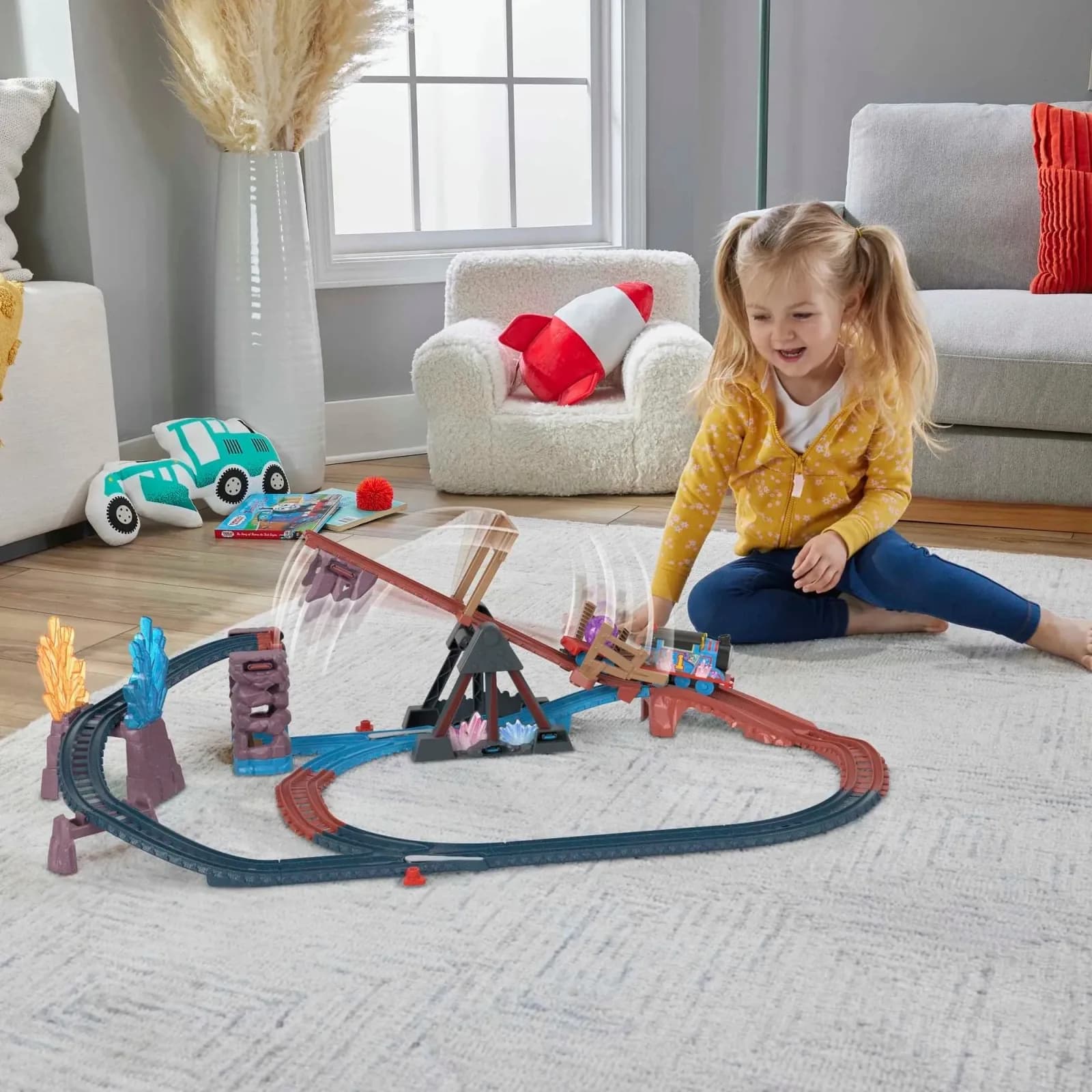 Железная дорога Thomas and friends Приключения в хрустальной пещере HMC28 фото 6