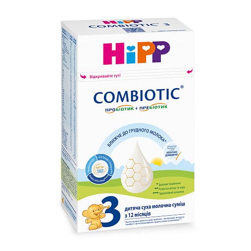 Смесь молочная HIPP Combiotic-3 500г 2445 Смесь молочная HIPP Combiotic-3 500г 2445