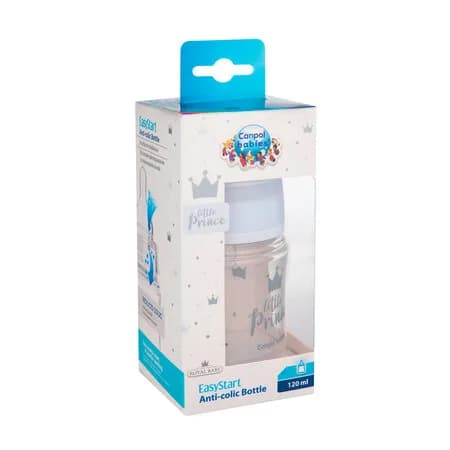 Бутылочка антиколиковая Canpol Easystart Royal baby 120мл 35/233_blu фото 3