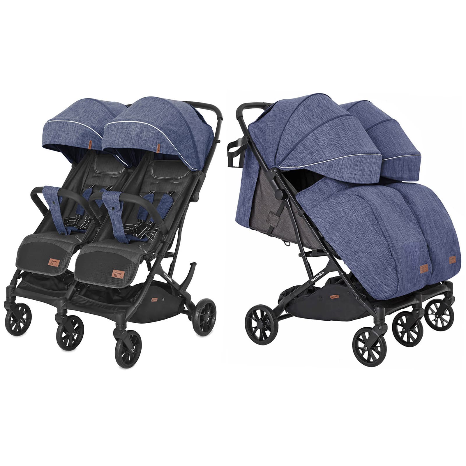 Коляска прогулянкова для двійні Carrello Presto Duo CRL-5506 Oxford Blue Коляска прогулянкова для двійні Carrello Presto Duo CRL-5506 Oxford Blue