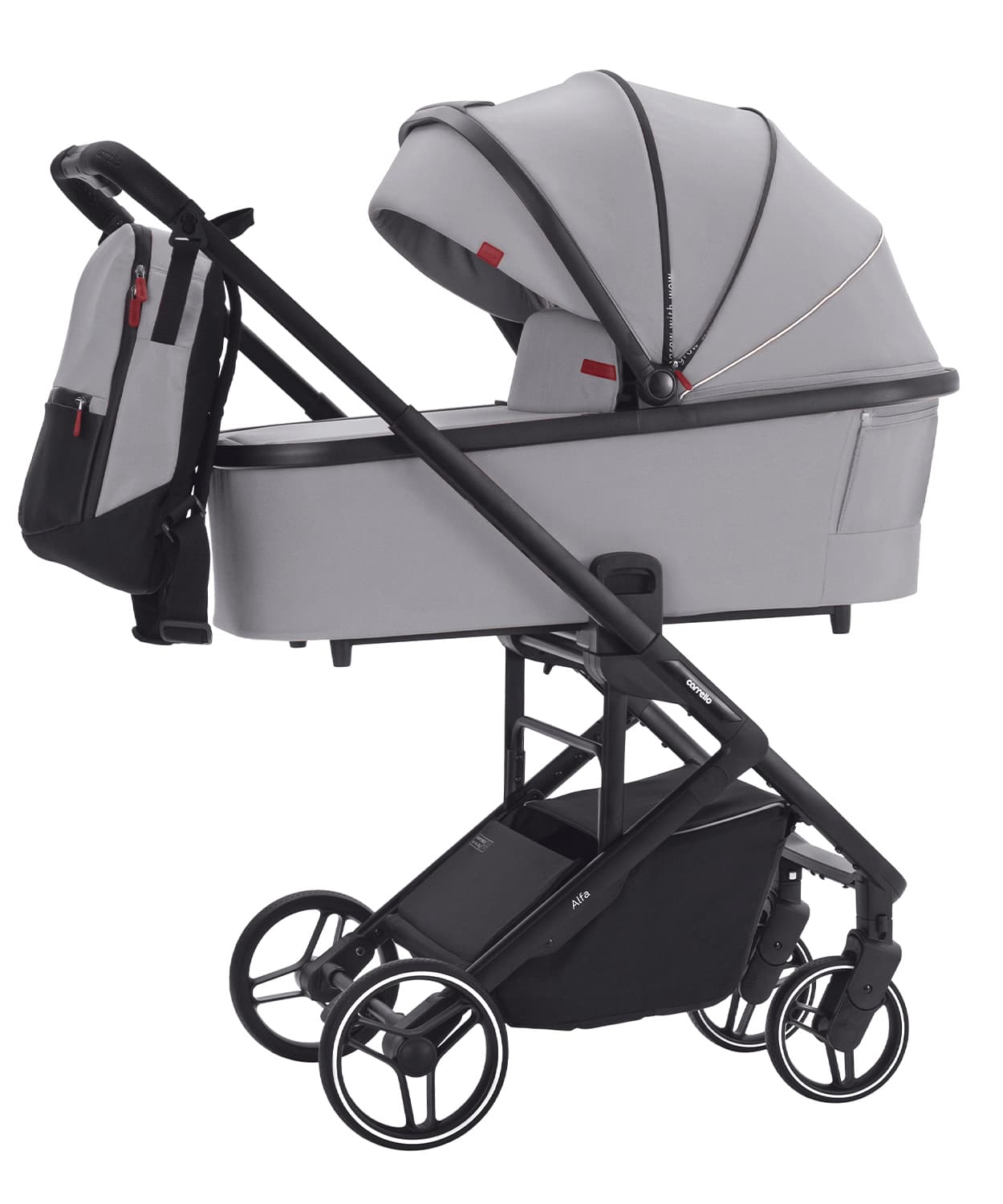 Коляска универсальная 2в1 CARRELLO Alfa Cloud Grey CRL-6507