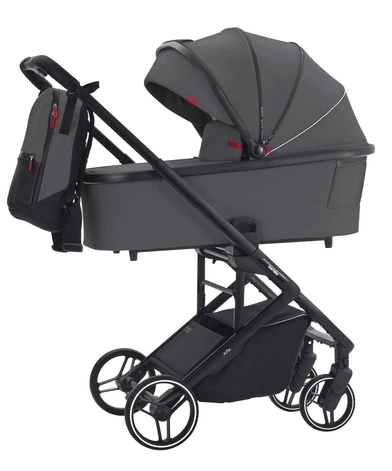 Коляска универсальная 3в1 CARRELLO Alfa Falcon Grey CRL-6508