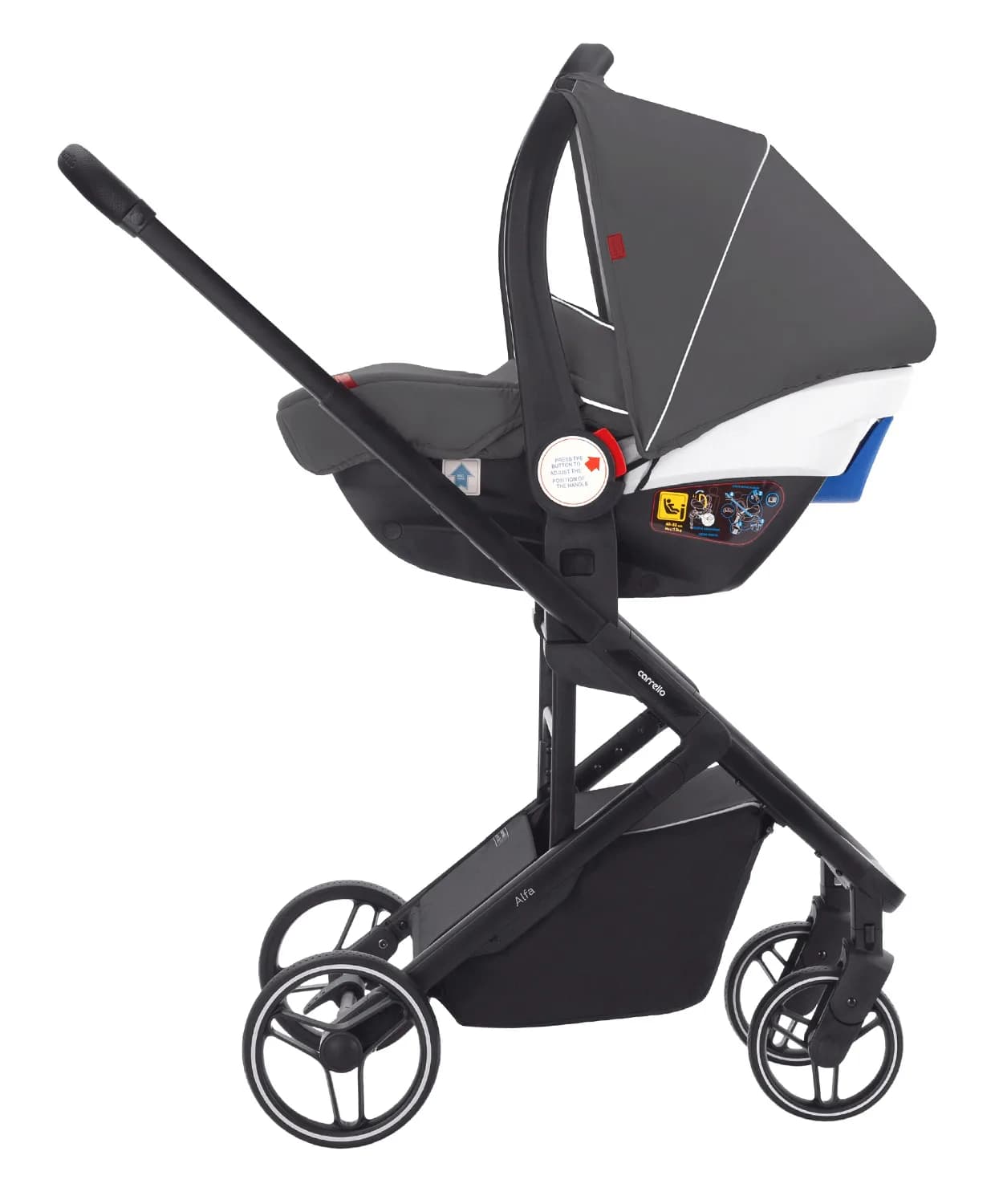 Коляска універсальна 3в1 CARRELLO Alfa Falcon Grey CRL-6508 фото 4