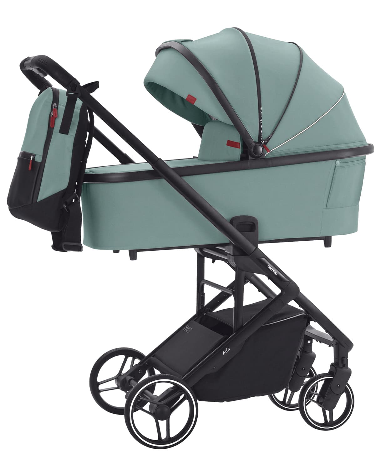 Коляска универсальная 2в1 CARRELLO Alfa Parrot Green CRL-6507 Коляска универсальная 2в1 CARRELLO Alfa Parrot Green CRL-6507