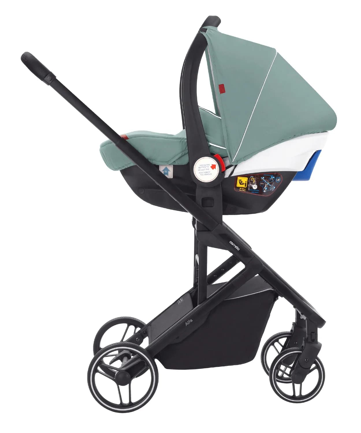 Коляска універсальна 3в1 CARRELLO Alfa CLR-6508 Parrot Green фото 3 Коляска універсальна 3в1 CARRELLO Alfa CLR-6508 Parrot Green фото 3