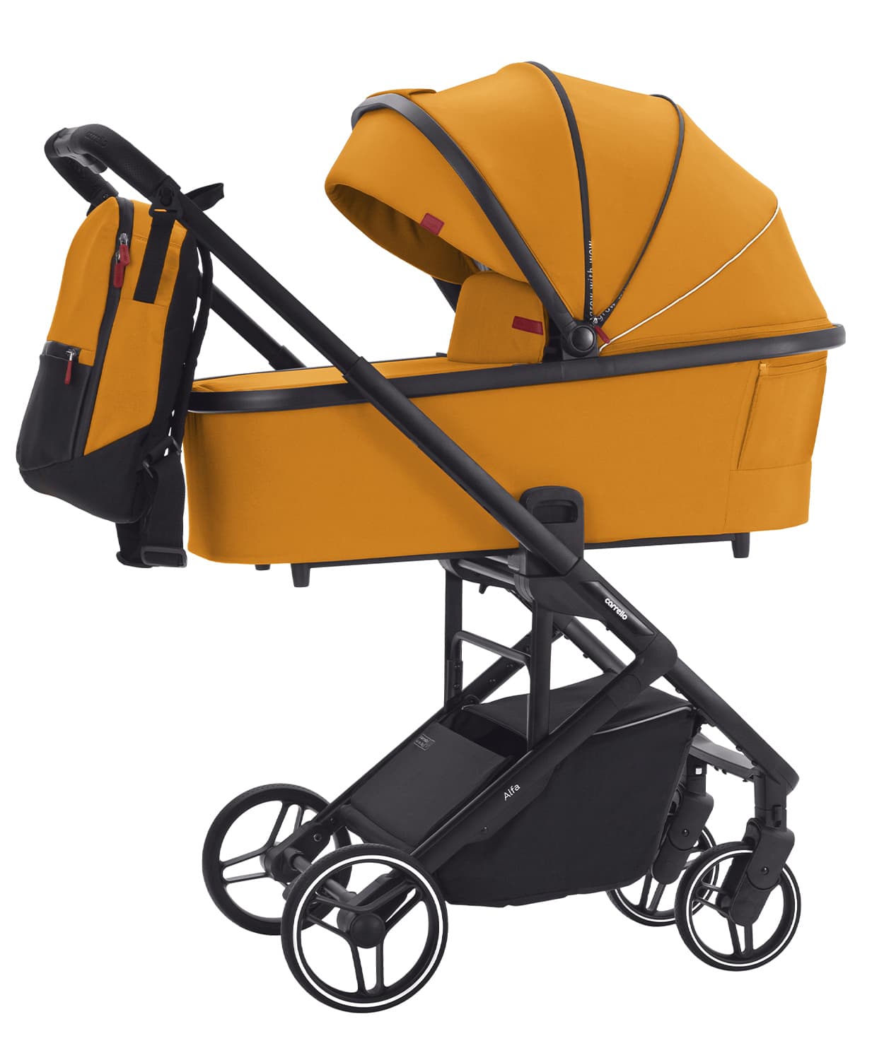 Коляска универсальная 3в1 CARRELLO Alfa CLR-6508 Sunrise Orange
