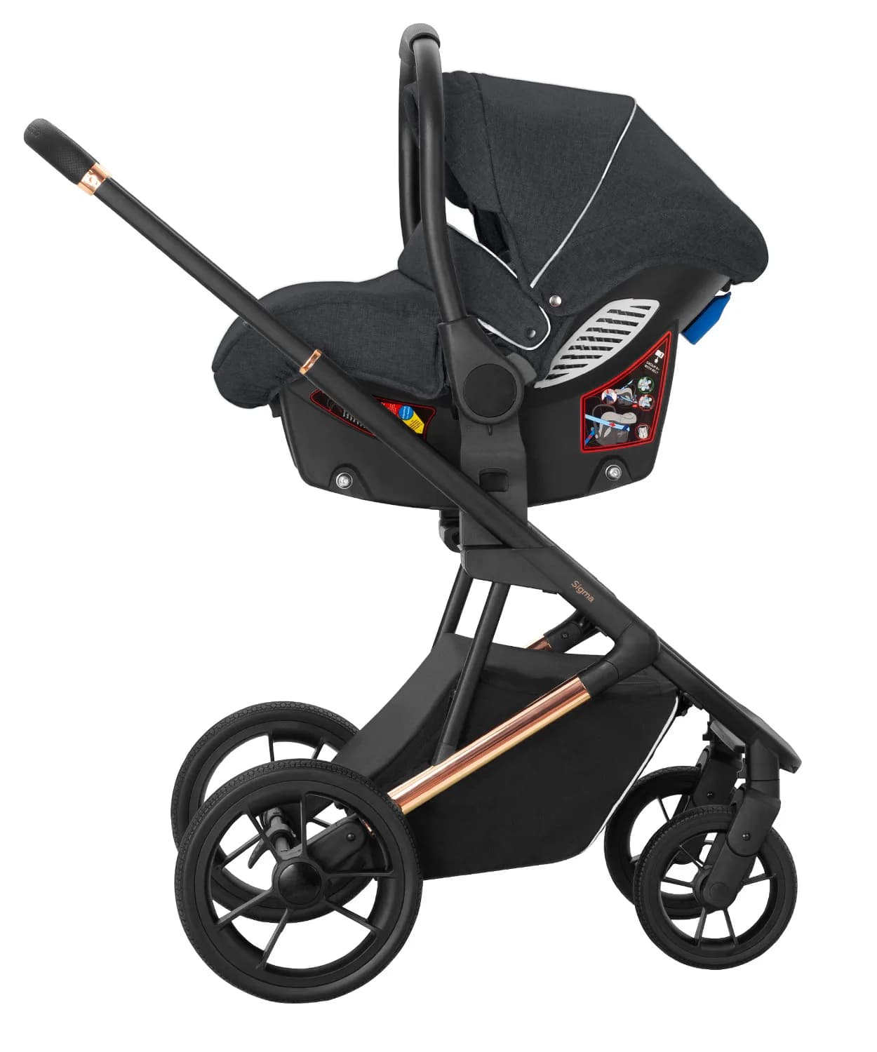 Коляска універсальна 3в1 CARRELLO Sigma Midnight Grey CRL-6510 фото 2 Коляска універсальна 3в1 CARRELLO Sigma Midnight Grey CRL-6510 фото 2