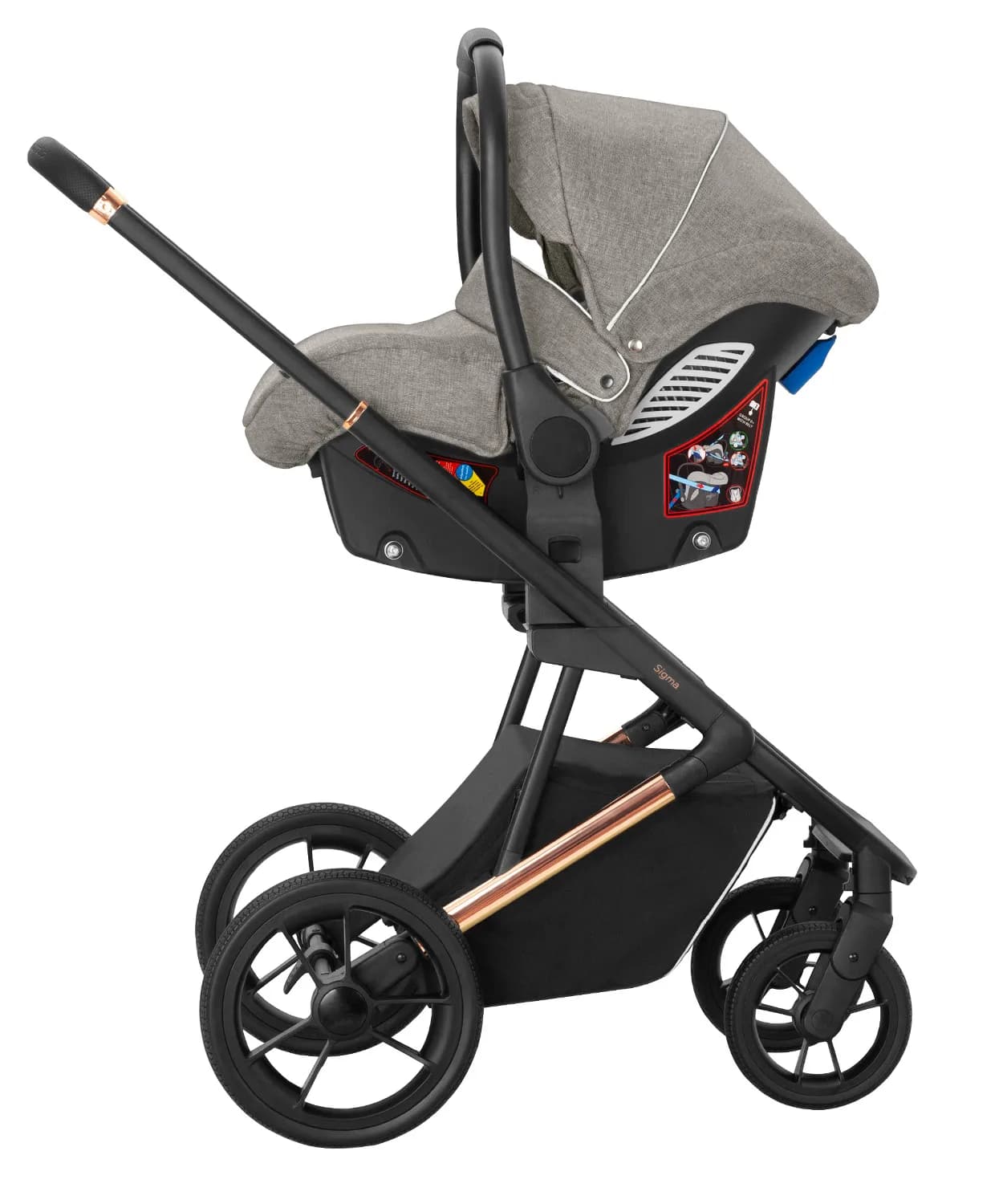 Коляска універсальна 3в1 CARRELLO Sigma Sable Grey CRL-6510 фото 2 Коляска універсальна 3в1 CARRELLO Sigma Sable Grey CRL-6510 фото 2
