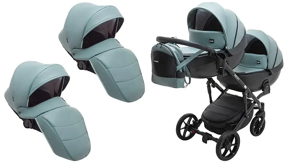 Коляска универсальная для двойни 2в1 Bair Next Duo Eco 21 625929 фото 6 Коляска универсальная для двойни 2в1 Bair Next Duo Eco 21 625929 фото 6