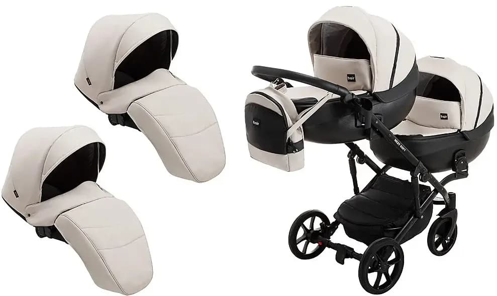 Коляска универсальная для двойни 2в1 Bair Next Duo Eco 22 625795 фото 2