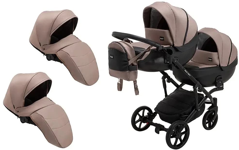 Коляска универсальная для двойни 2в1 Bair Next Duo Soft 03 625792 фото 7 Коляска универсальная для двойни 2в1 Bair Next Duo Soft 03 625792 фото 7