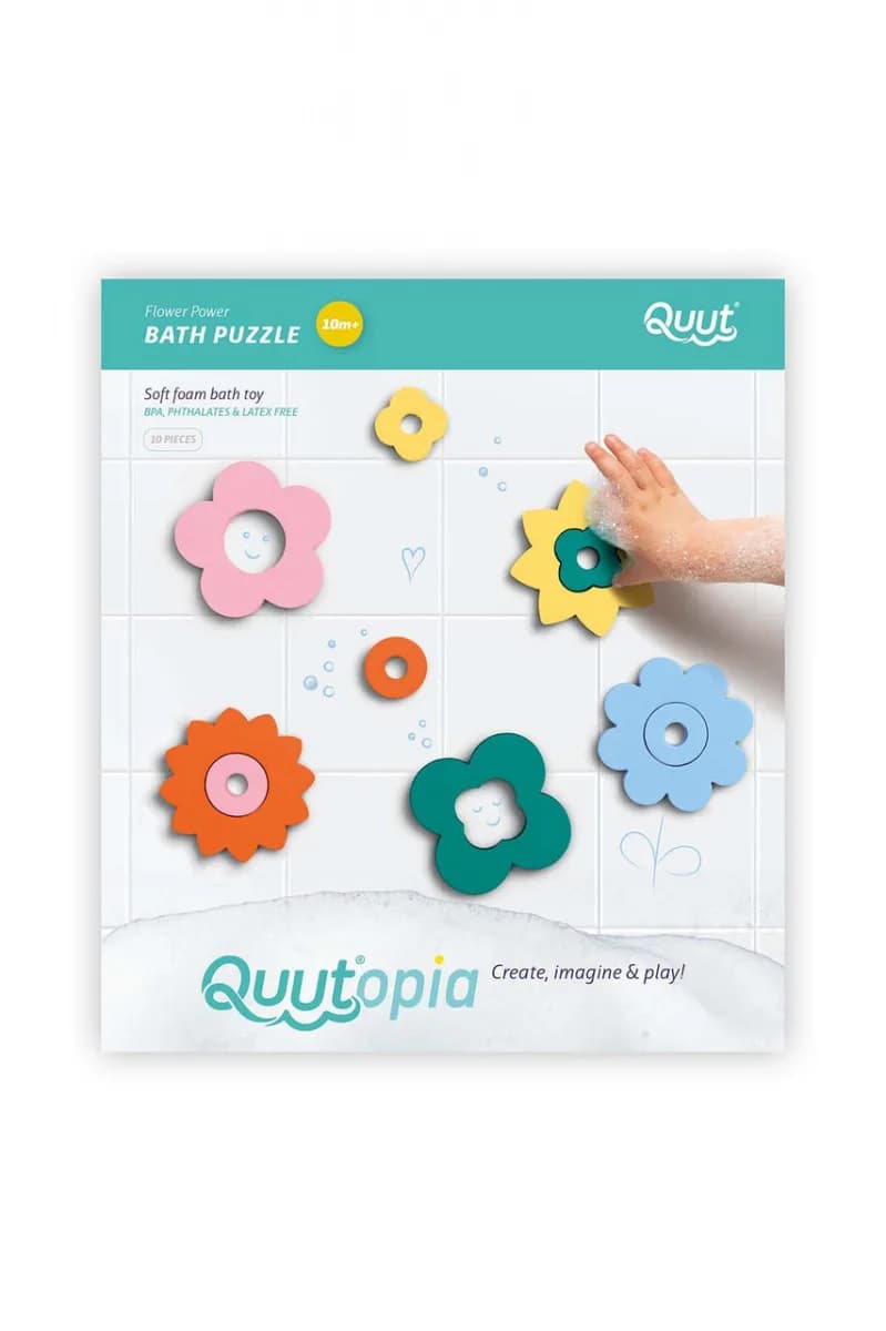 Игрушка для купания Quut Пазл-головоломка Цветок 10эл 171713 фото 10 Игрушка для купания Quut Пазл-головоломка Цветок 10эл 171713 фото 10