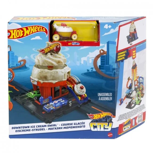 Набір ігровий Hot Wheels Пригоди в магазині морозива HKX38 фото 2 Набір ігровий Hot Wheels Пригоди в магазині морозива HKX38 фото 2