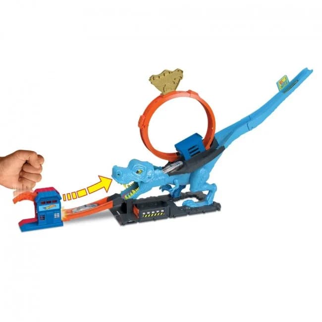 Трек Hot Wheels Полювання Ті-Рекса HKX42 фото 7 Трек Hot Wheels Полювання Ті-Рекса HKX42 фото 7