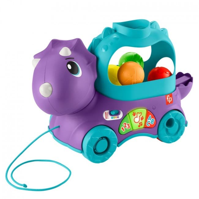 Каталка Fisher-price Веселий трицератопс HNR53 Каталка Fisher-price Веселий трицератопс HNR53