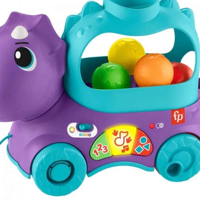 Каталка Fisher-price Веселий трицератопс HNR53 фото 7 Каталка Fisher-price Веселий трицератопс HNR53 фото 7