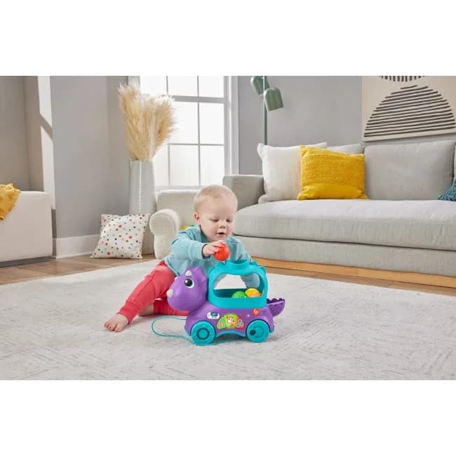 Каталка Fisher-price Веселий трицератопс HNR53 фото 2 Каталка Fisher-price Веселий трицератопс HNR53 фото 2