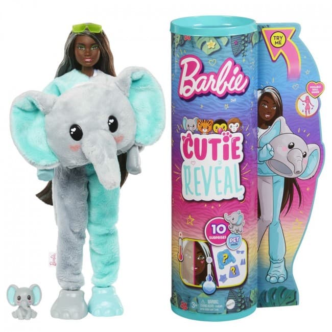 Кукла Barbie Друзья из джунглей слоненок HKP98 Кукла Barbie Друзья из джунглей слоненок HKP98