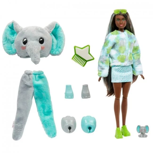 Кукла Barbie Друзья из джунглей слоненок HKP98 фото 2 Кукла Barbie Друзья из джунглей слоненок HKP98 фото 2