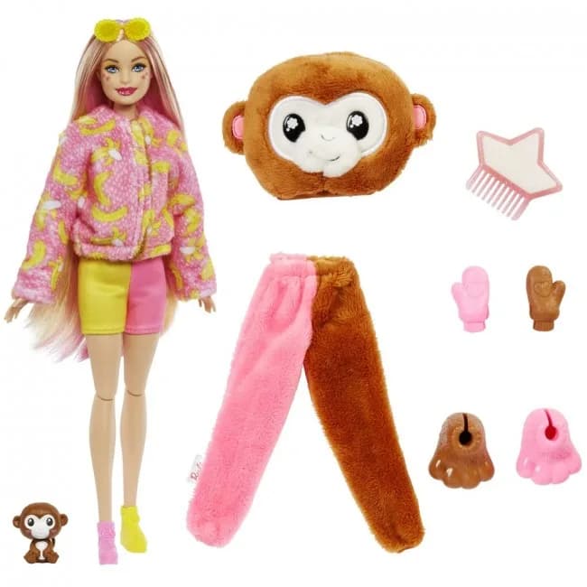 Лялька Barbie Друзі з джунглів мавпеня HKR01 фото 2 Лялька Barbie Друзі з джунглів мавпеня HKR01 фото 2
