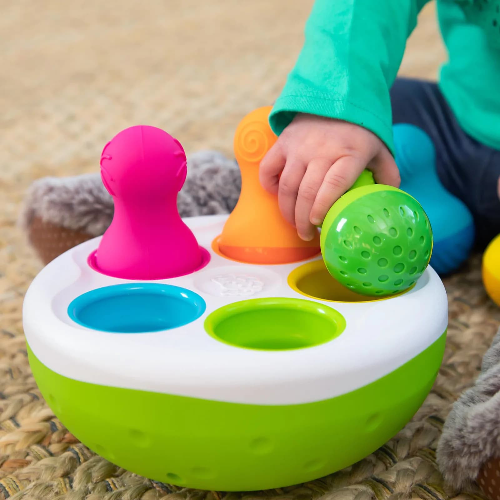 Сортер-балансир Неваляшки Fat Brain Toys Spinny Pins F248ML фото 5 Сортер-балансир Неваляшки Fat Brain Toys Spinny Pins F248ML фото 5