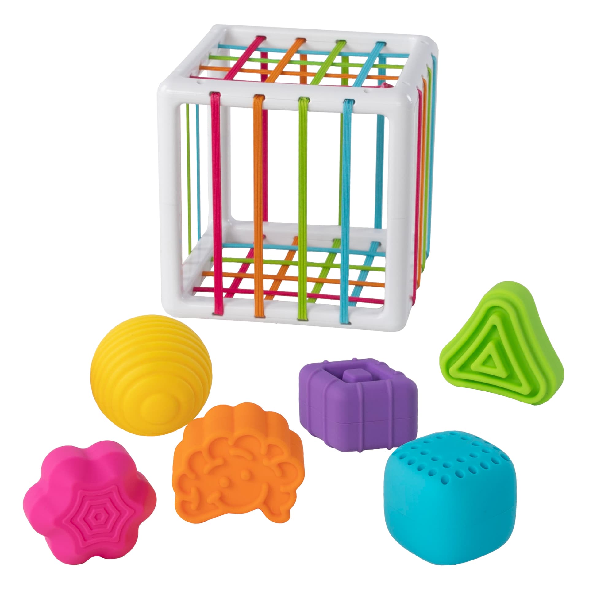 Сортер-куб со стенками-шнурочками Fat Brain Toys InnyBin F251ML