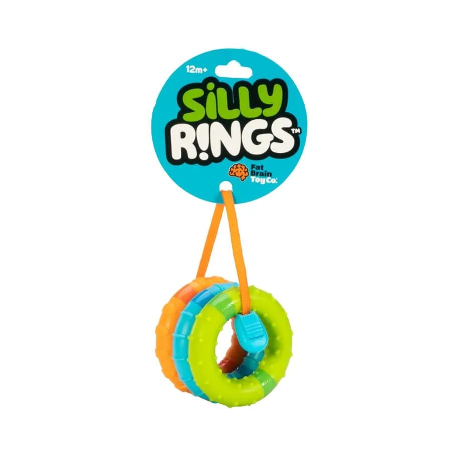 Игрушка тактильная Магнитные кольца Fat Brain Toys SillyRings 3шт F269ML фото 6