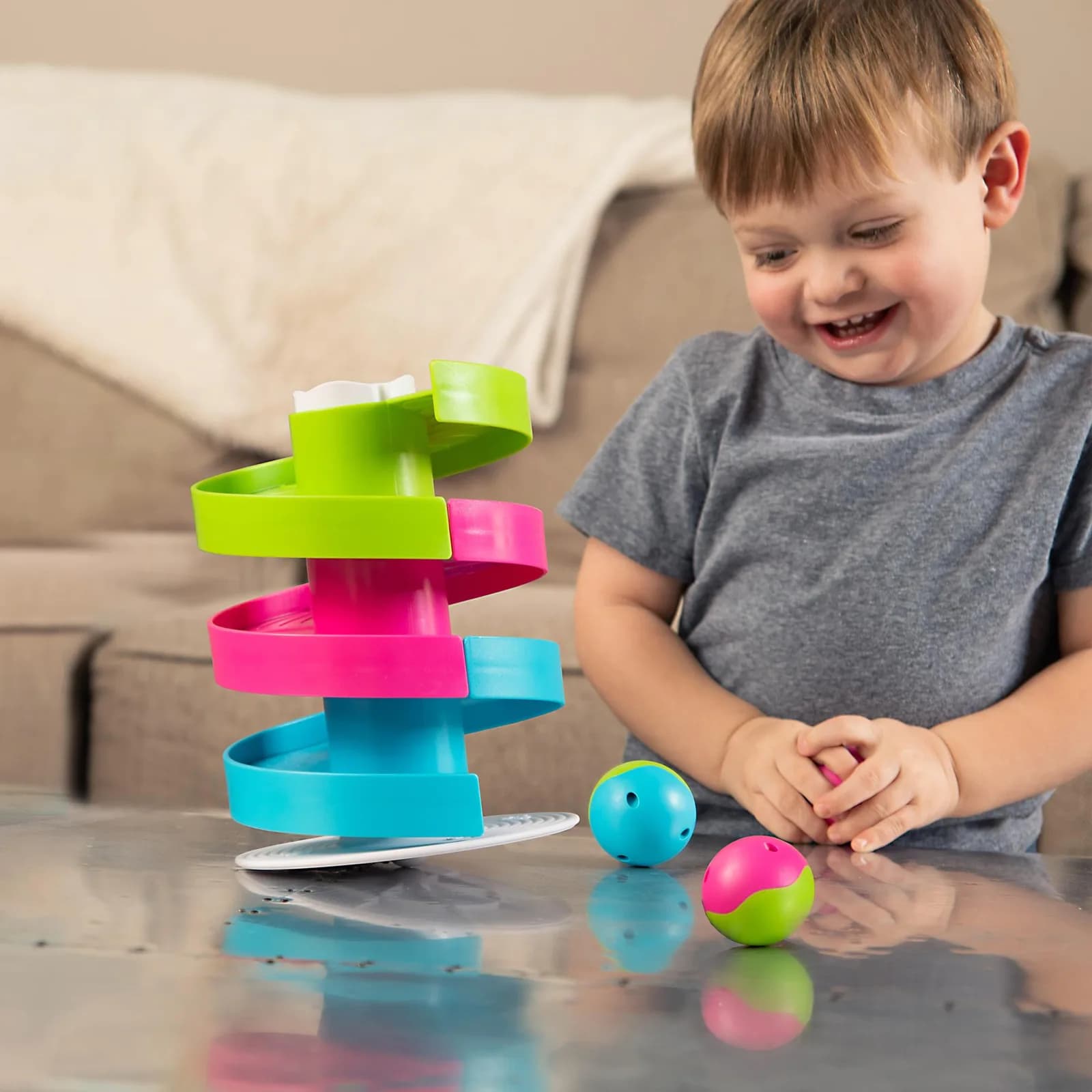 Іграшка розвиваюча Трек-балансир для кульок Fat Brain Toys Wobble Run F273ML фото 6