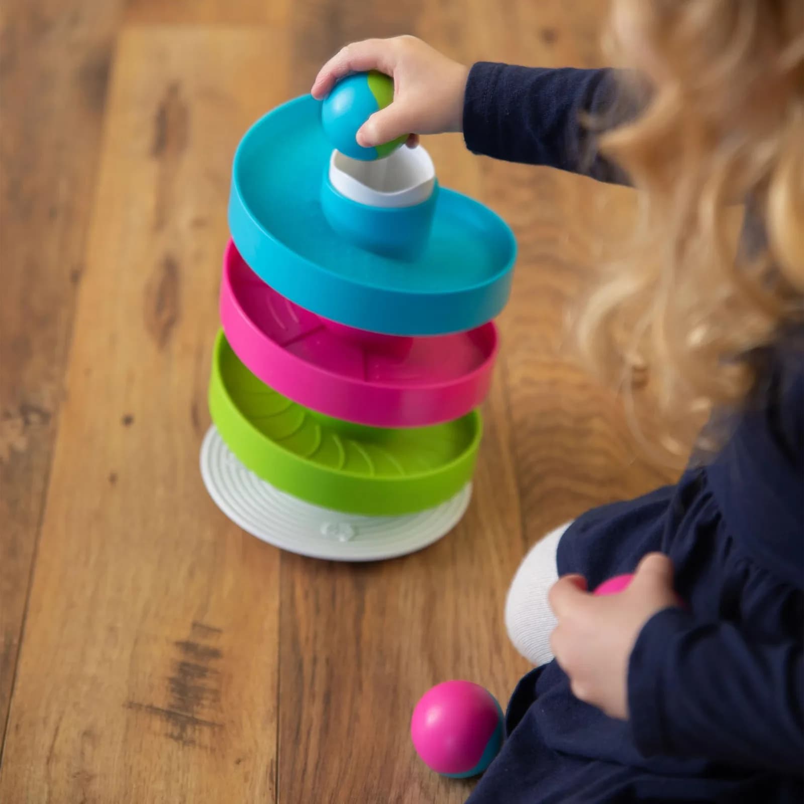 Іграшка розвиваюча Трек-балансир для кульок Fat Brain Toys Wobble Run F273ML фото 9