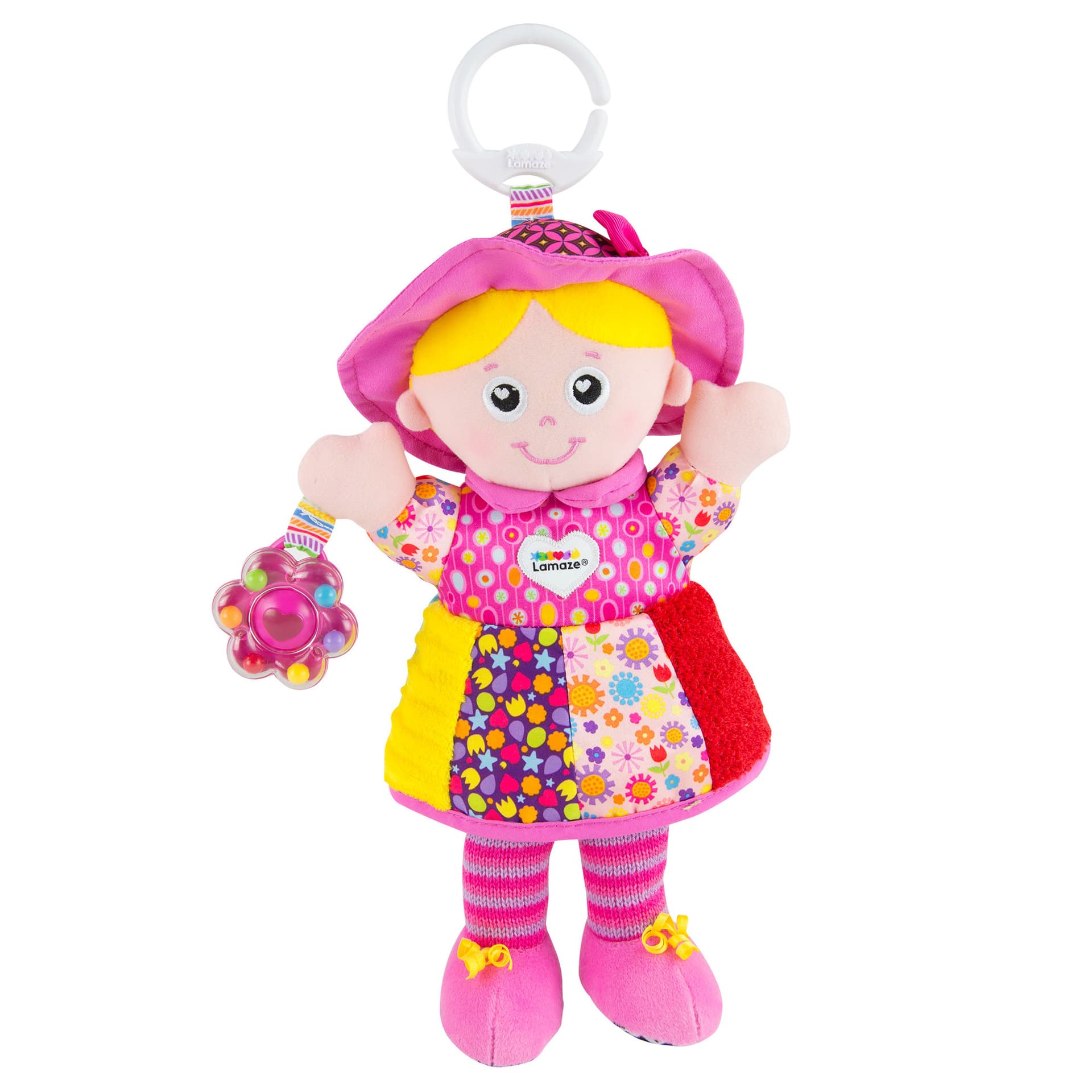 Підвіска Lamaze Лялька Емілі з брязкальцем L27026 Підвіска Lamaze Лялька Емілі з брязкальцем L27026