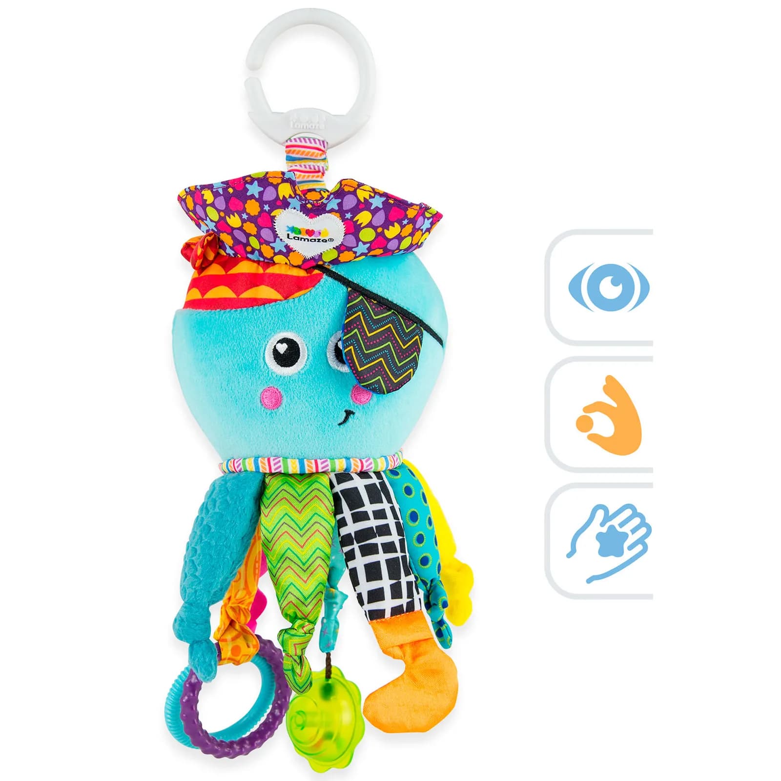 Подвеска Lamaze Осьминог с прорезывателем L27068 фото 6 Подвеска Lamaze Осьминог с прорезывателем L27068 фото 6