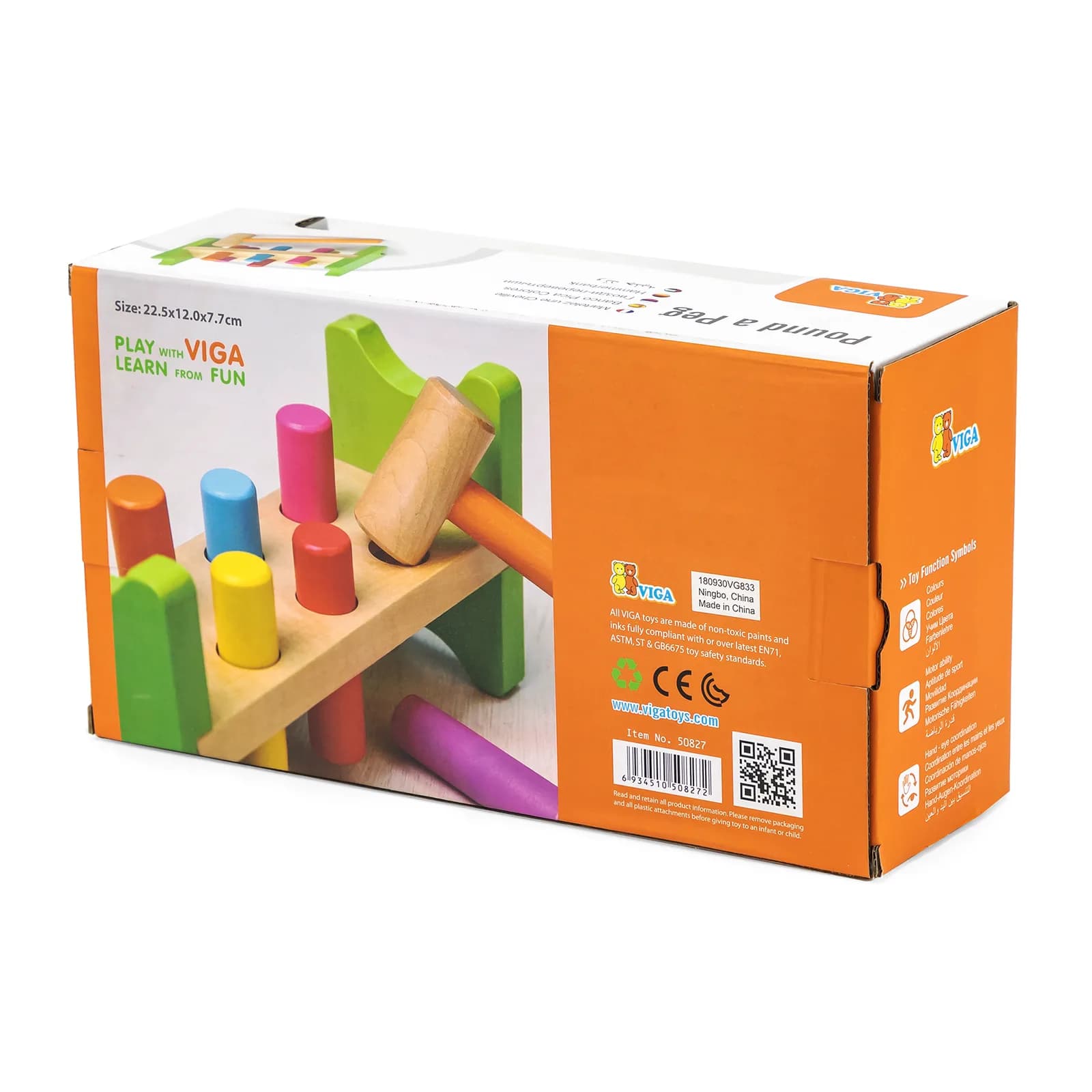Стукалка деревянная Viga Toys Забей гвоздик 50827 фото 3 Стукалка деревянная Viga Toys Забей гвоздик 50827 фото 3