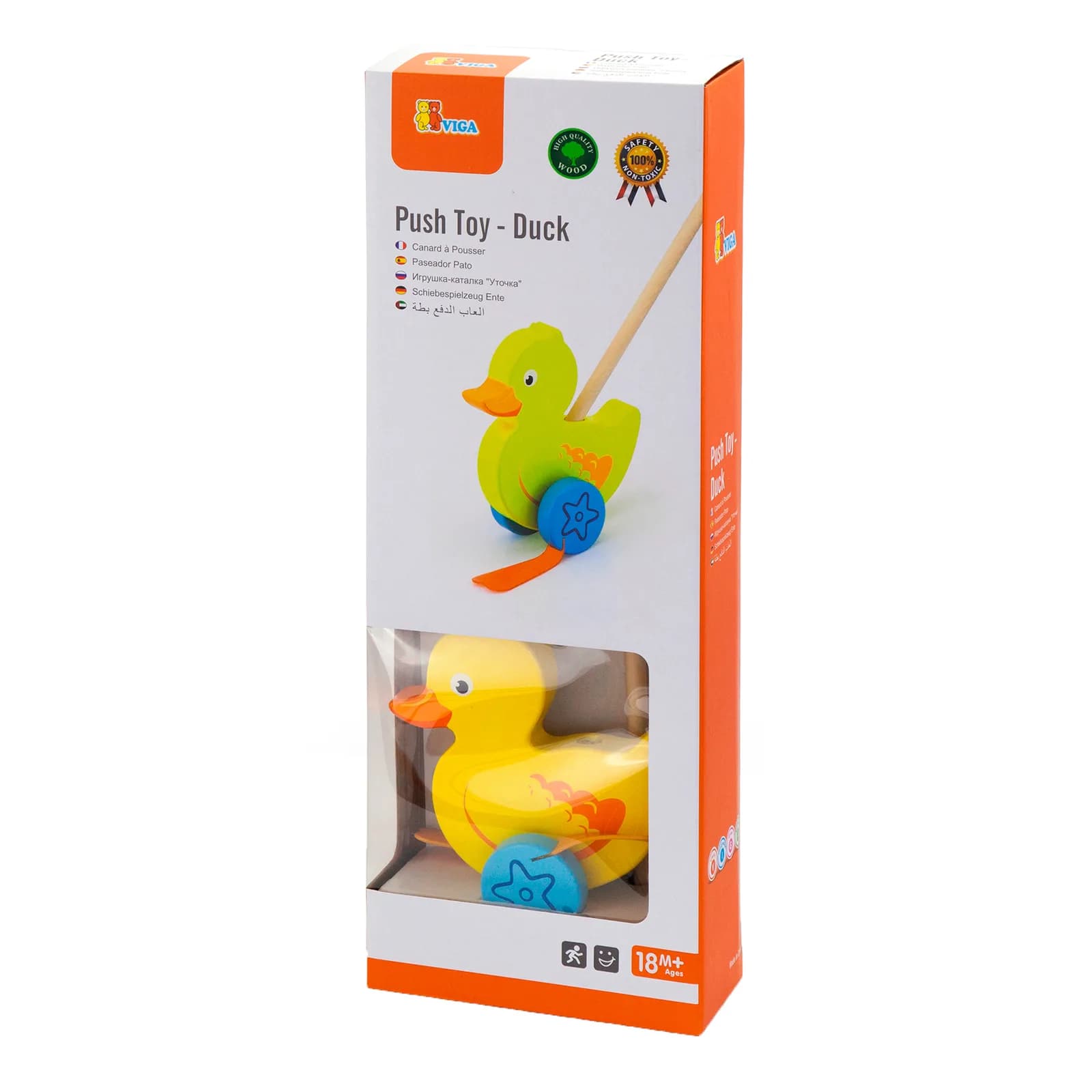 Каталка дерев'яна Viga Toys Утенок 50961 фото 3