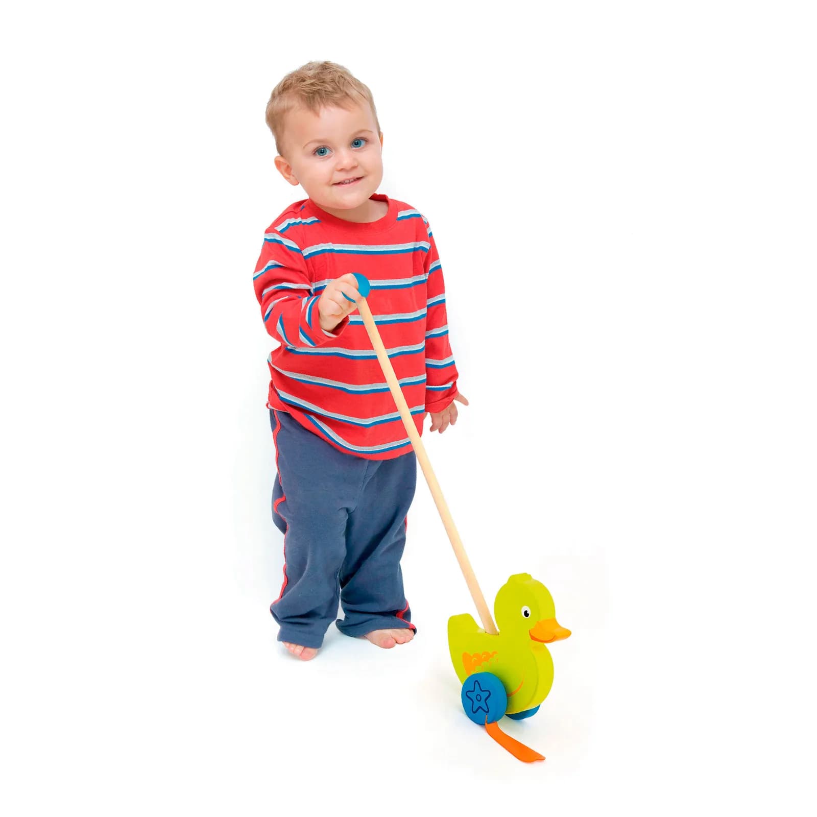 Каталка дерев'яна Viga Toys Утенок 50961 фото 2