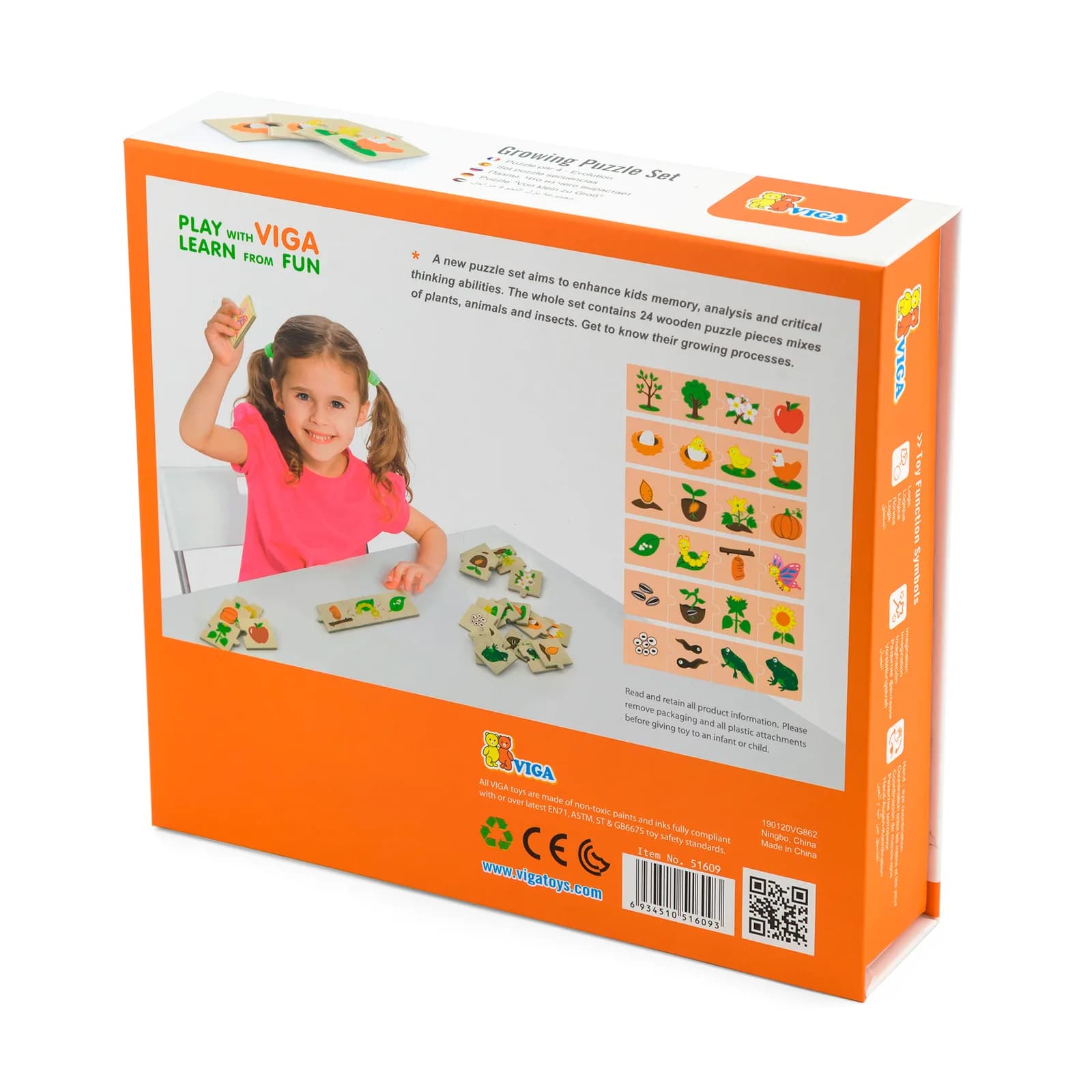 Ассоциации Viga Toys Что из чего вырастает 24эл 51609 фото 4