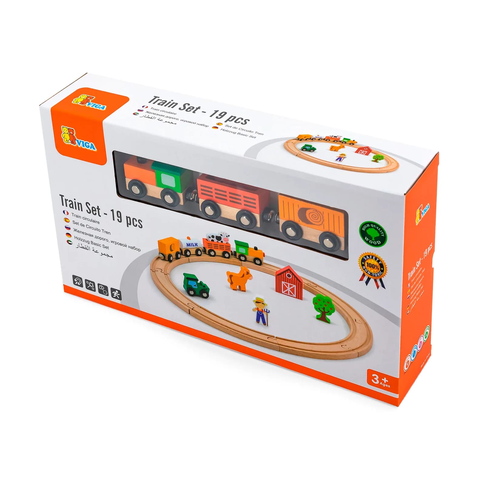 Набор игровой Viga Toys Железная дорога 51615 фото 2 Набор игровой Viga Toys Железная дорога 51615 фото 2