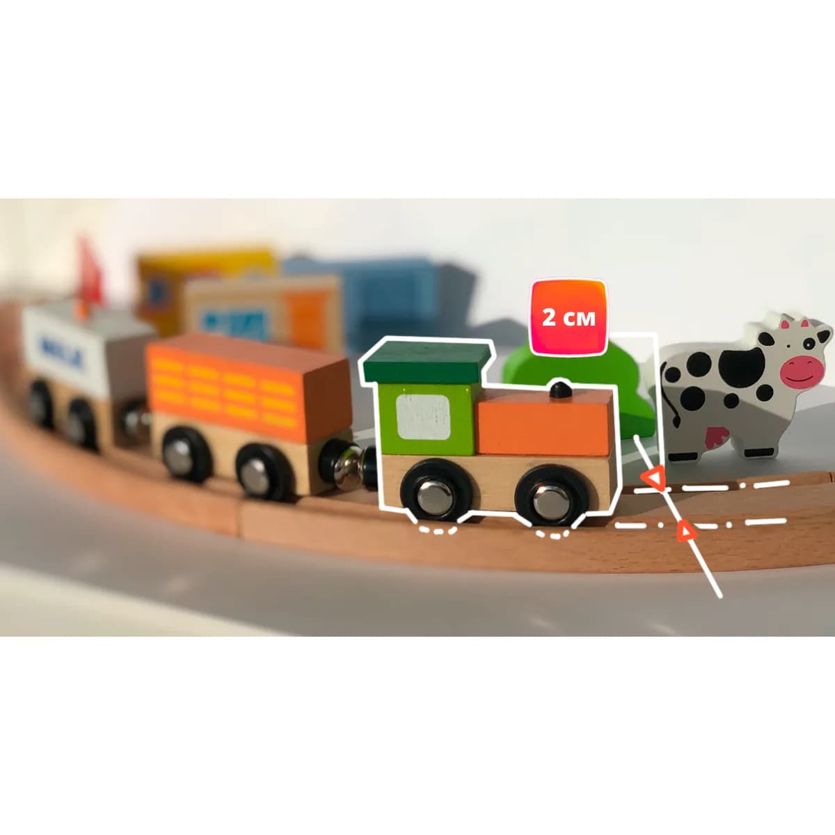 Набор игровой Viga Toys Железная дорога 51615 фото 4 Набор игровой Viga Toys Железная дорога 51615 фото 4