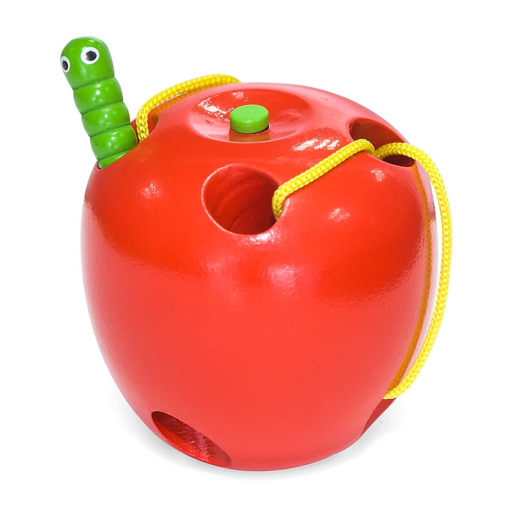 Шнуровка деревянная Viga Toys Яблочко 56276 Шнуровка деревянная Viga Toys Яблочко 56276